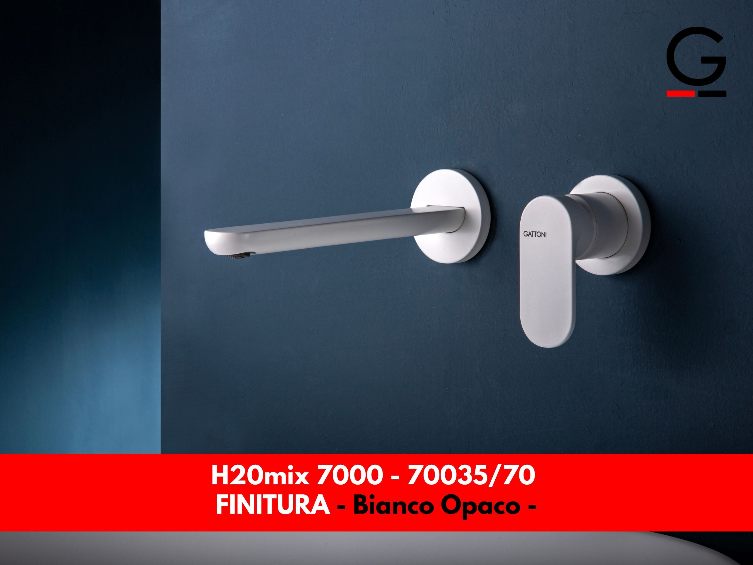 Настенный однорычажный смеситель для раковины GATTONI H20MIX 7000 ARCH-00115939 - Вид №1