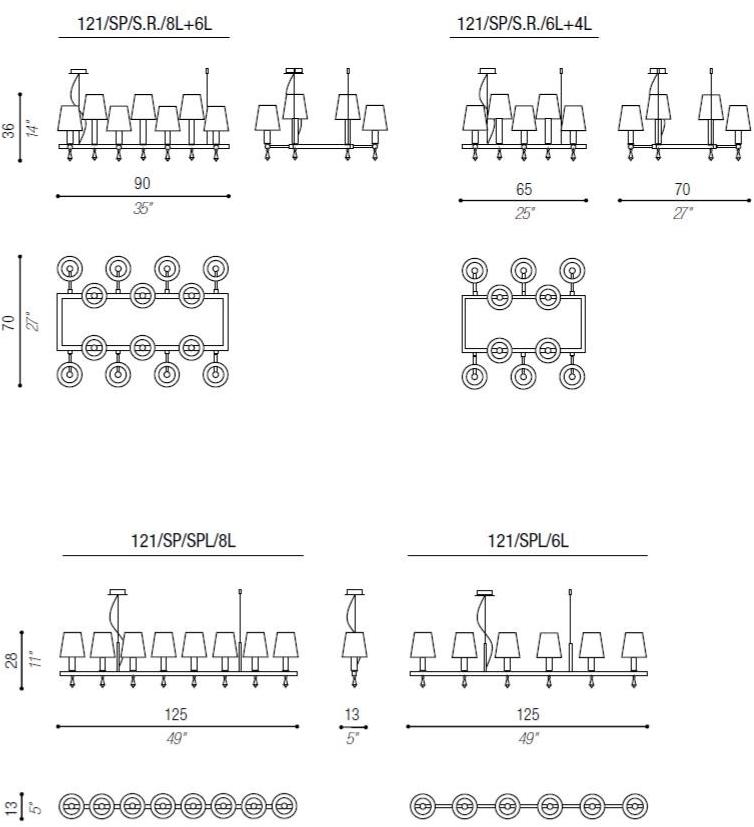Aiardini Подвесной светильник с кристаллами Chanel sun-id-1507551 - Вид №3