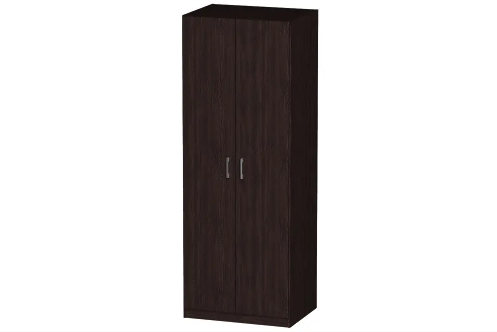 91368760 Шкаф распашной Furnistyle Лайф ЛШК-06 80x215x60 см ЛДСП цвет венге STLM-1079828