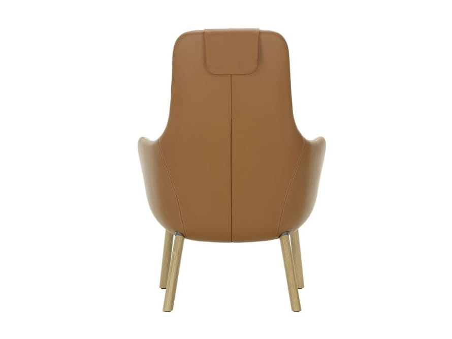 Кожаное кресло с подголовником VITRA HAL Lounge ARCH-00101409 - Вид №6