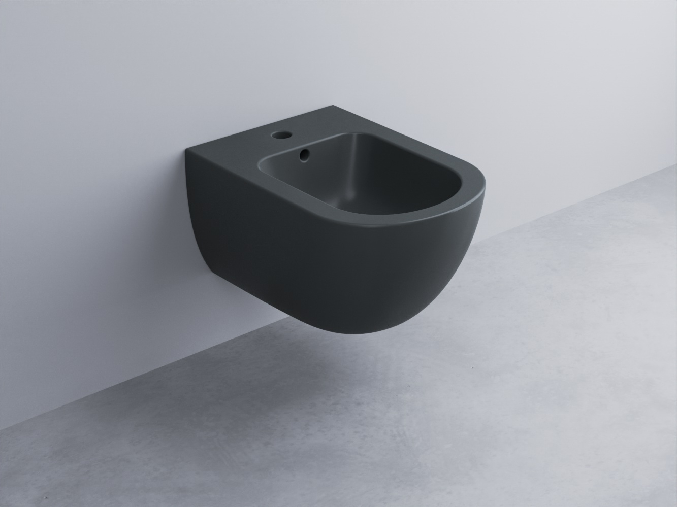 EJBSR-BA Биде подвесное с одним отверстием под смеситель, в комплекте с крепежами Enjoy Mini 48 cielo Enjoy + Amedeo Ceramica Cielo