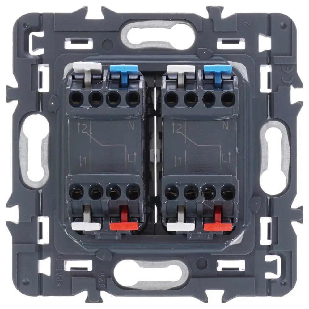 Переключатель встраиваемый Legrand Celiane 2 клавиши, цвет титан STLM-2037908 - Вид №3