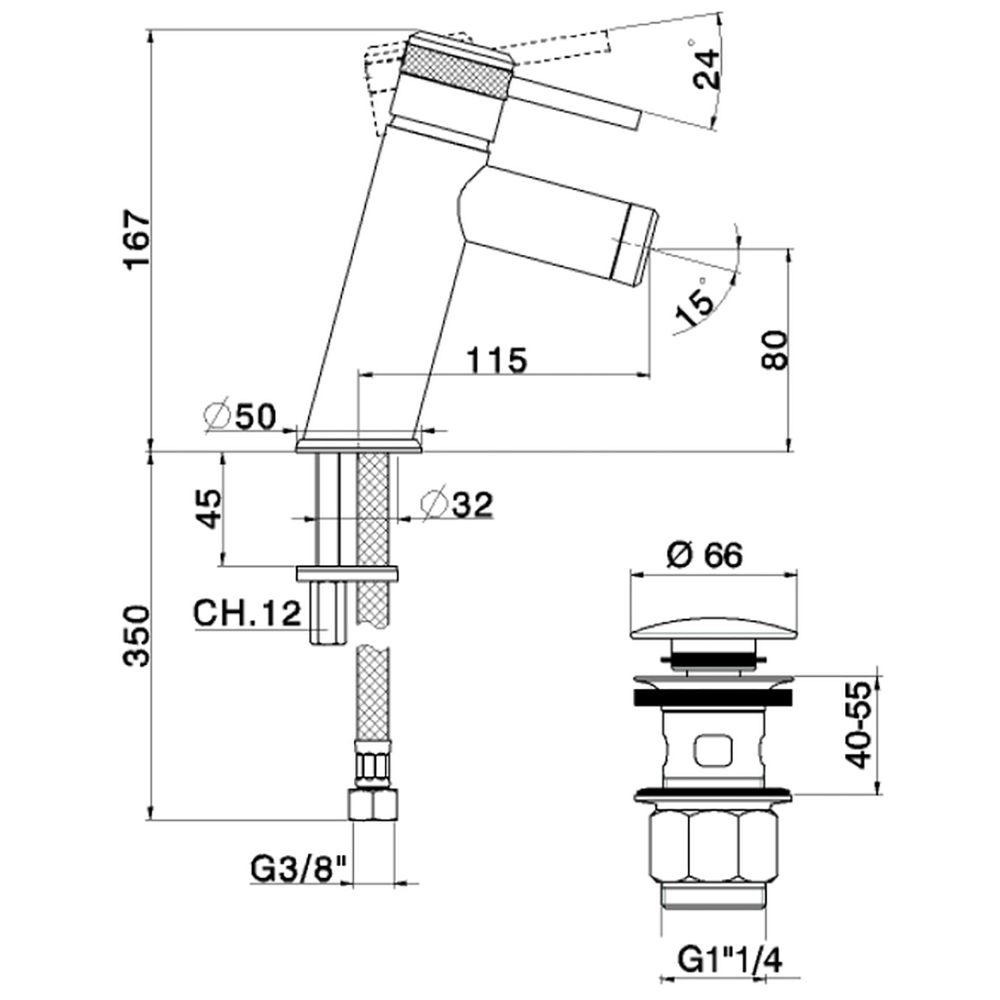 CR00051521 Смеситель Huber Chronos Santreyd - Вид №1