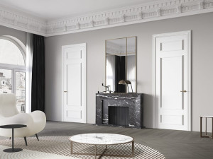 Лакированная распашная дверь