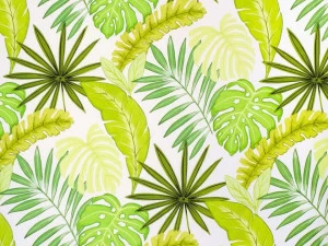 Aldeco Набивная льняная ткань Tropical vibes