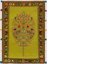 Прямоугольный шерстяной ковер