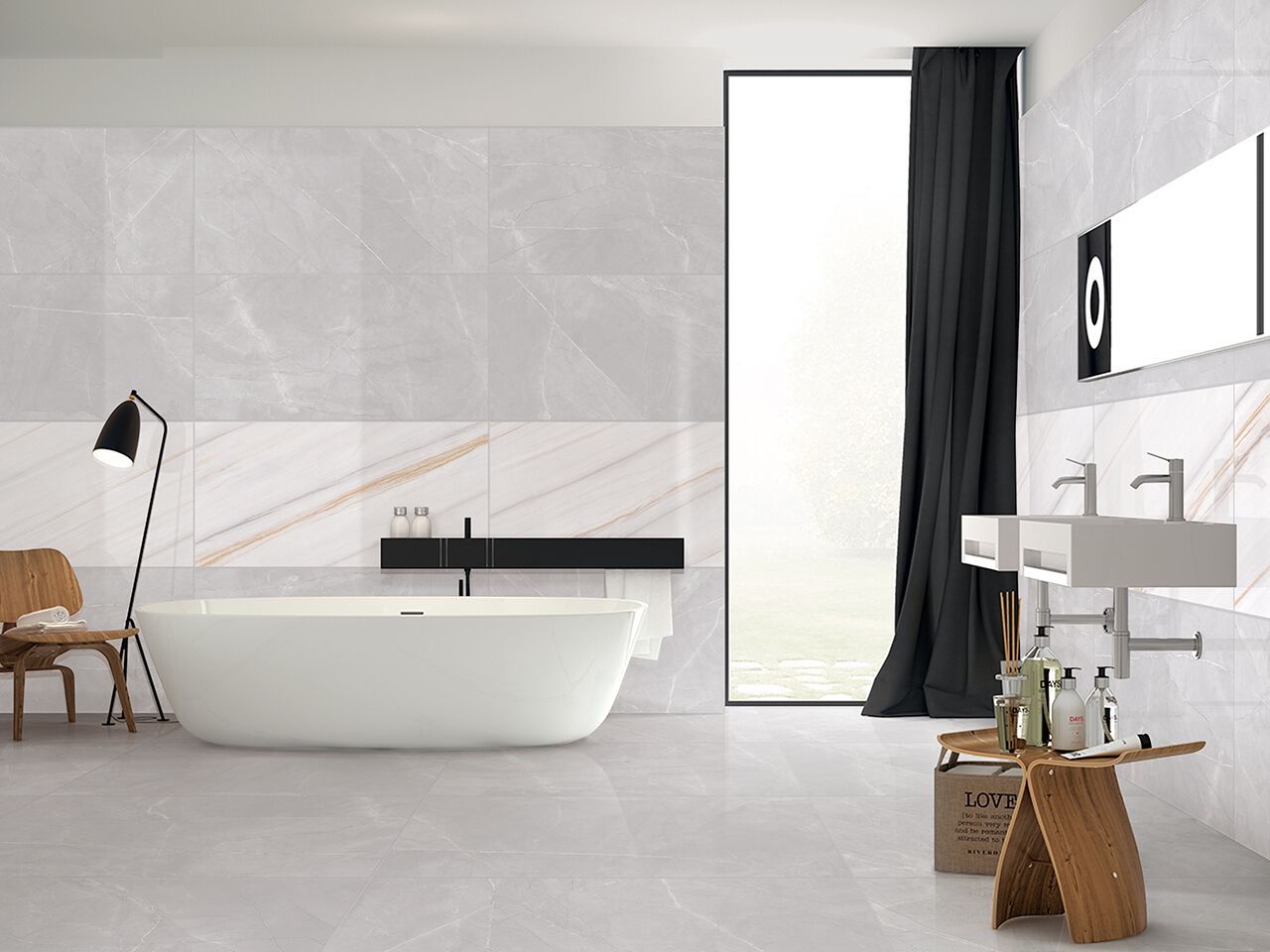 Пол / керамогранит с мраморным эффектом GANI MARBLE TILES AMANI GREY ARCH-00136088 - Вид №1