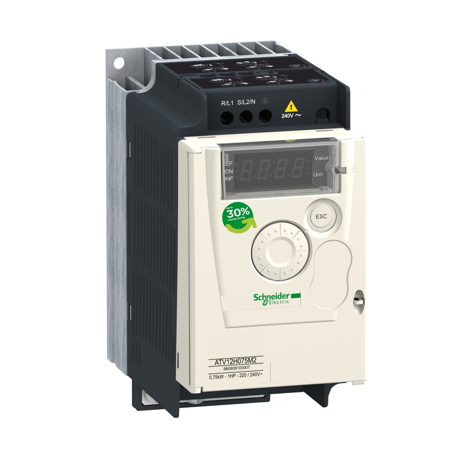 ATV12H055M2 ПРЕОБР ЧАСТОТЫ ATV12 0.55КВТ 240В 1Ф (max 12) Schneider Electric ПЧ 0 - 15 кВт Altivar 320/12/312/32 