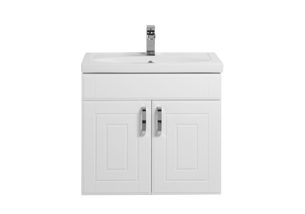 Тумба с раковиной Aquanet Рондо 70 белый (2 дверцы) 0018915300185343 - Вид №2