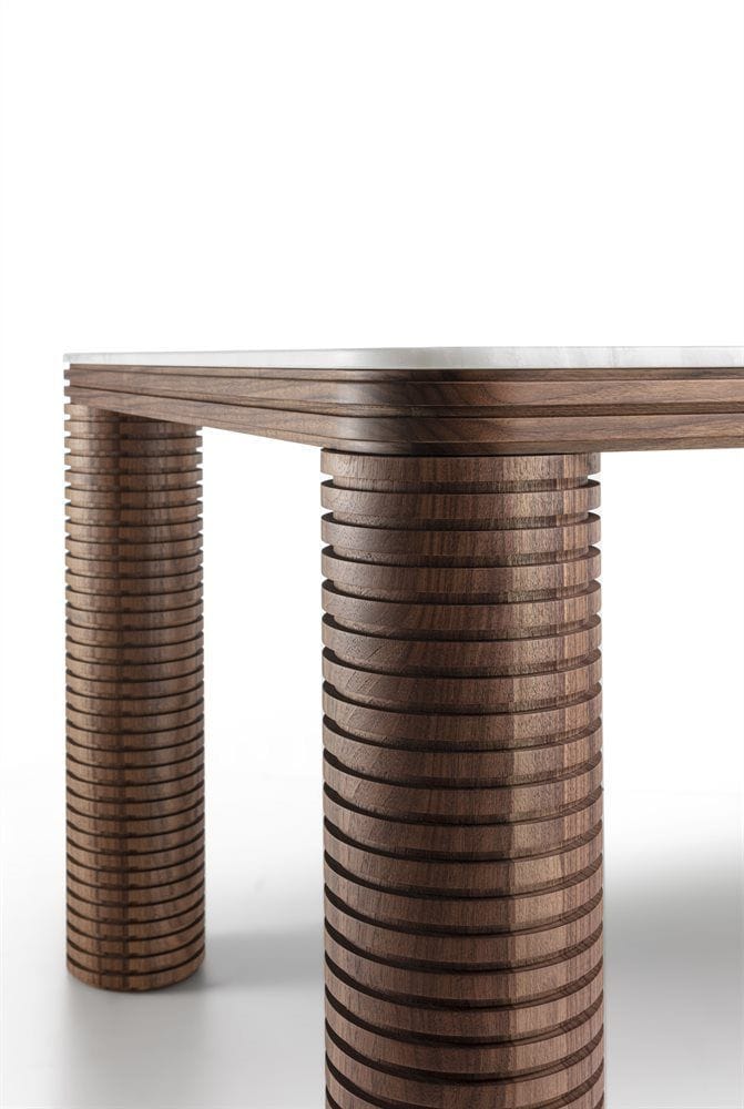 Прямоугольный стол из мрамора и грецкого ореха Porada Soul ARCH-00075351 - Вид №4