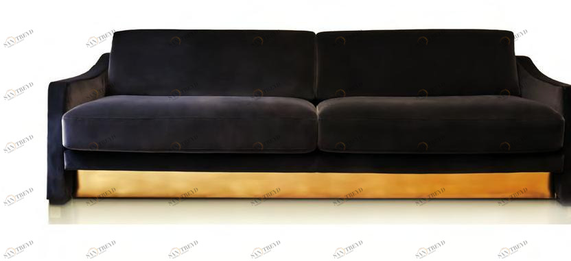 Formitalia Мягкий 3-х местный диван из бархата Muzio sun-id-1365455