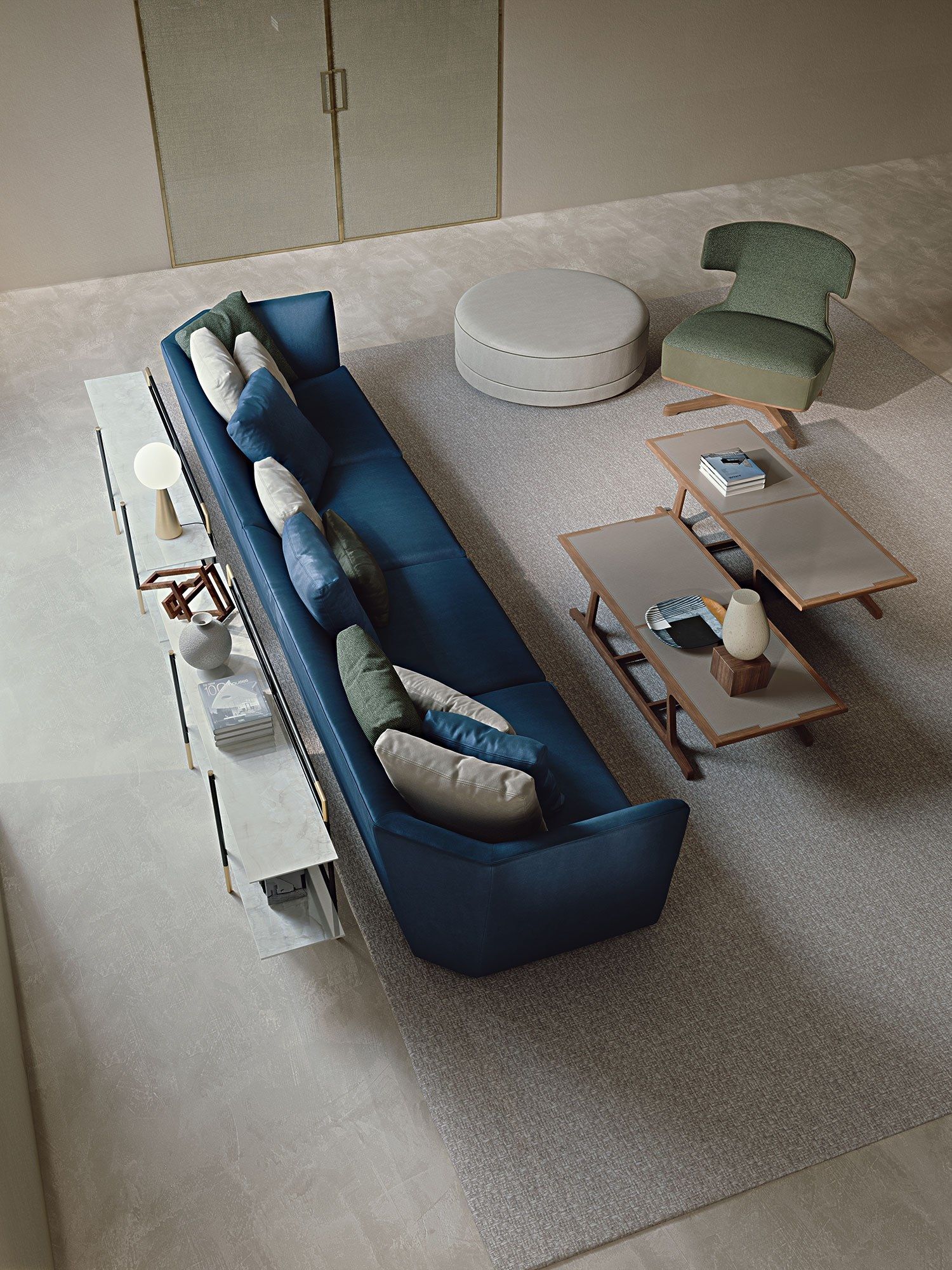 Прямоугольный низкий журнальный столик из керамогранита Frigerio Archè ARCH-00068572 - Вид №4