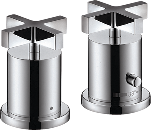 39480000 Смеситель на край ванны на 2 отверстия с поперечными ручками AXOR CITTERIO