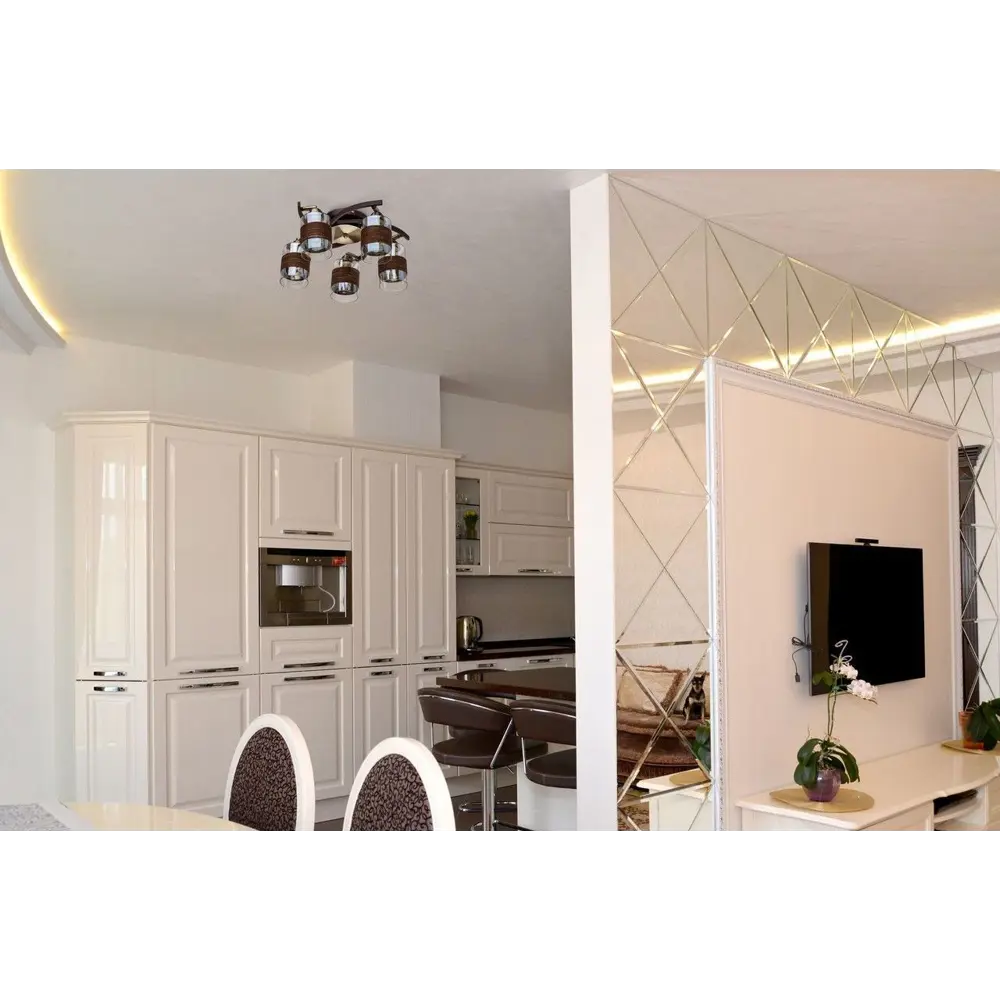 Люстра потолочная «Олимпия», 5 ламп, 15 м², цвет коричневый DE CITY STLM-2193171