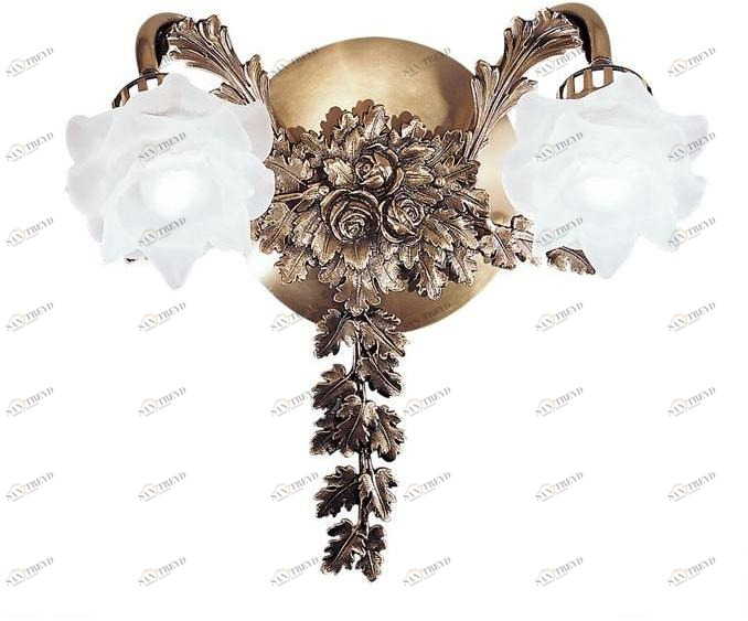 Possoni Illuminazione Настенный светильник из атласной латуни с очками Rose 700/a2