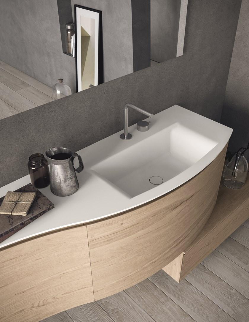 NOVELLO Тумба под умывальник с ящиками и зеркалом Calix xl sun-id-1381791 - Вид №2