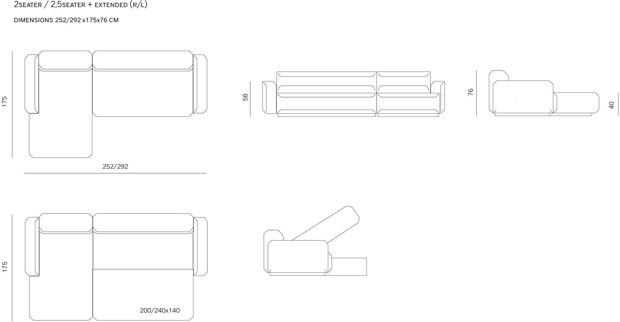 prostoria Диван-кровать со съемным чехлом Fade sun-id-1451517 - Вид №3