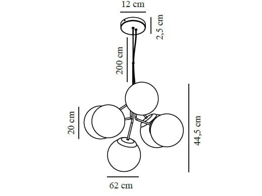 Стеклянный и металлический подвесной светильник Nordlux Ivona ARCH-00106503 - Вид №5