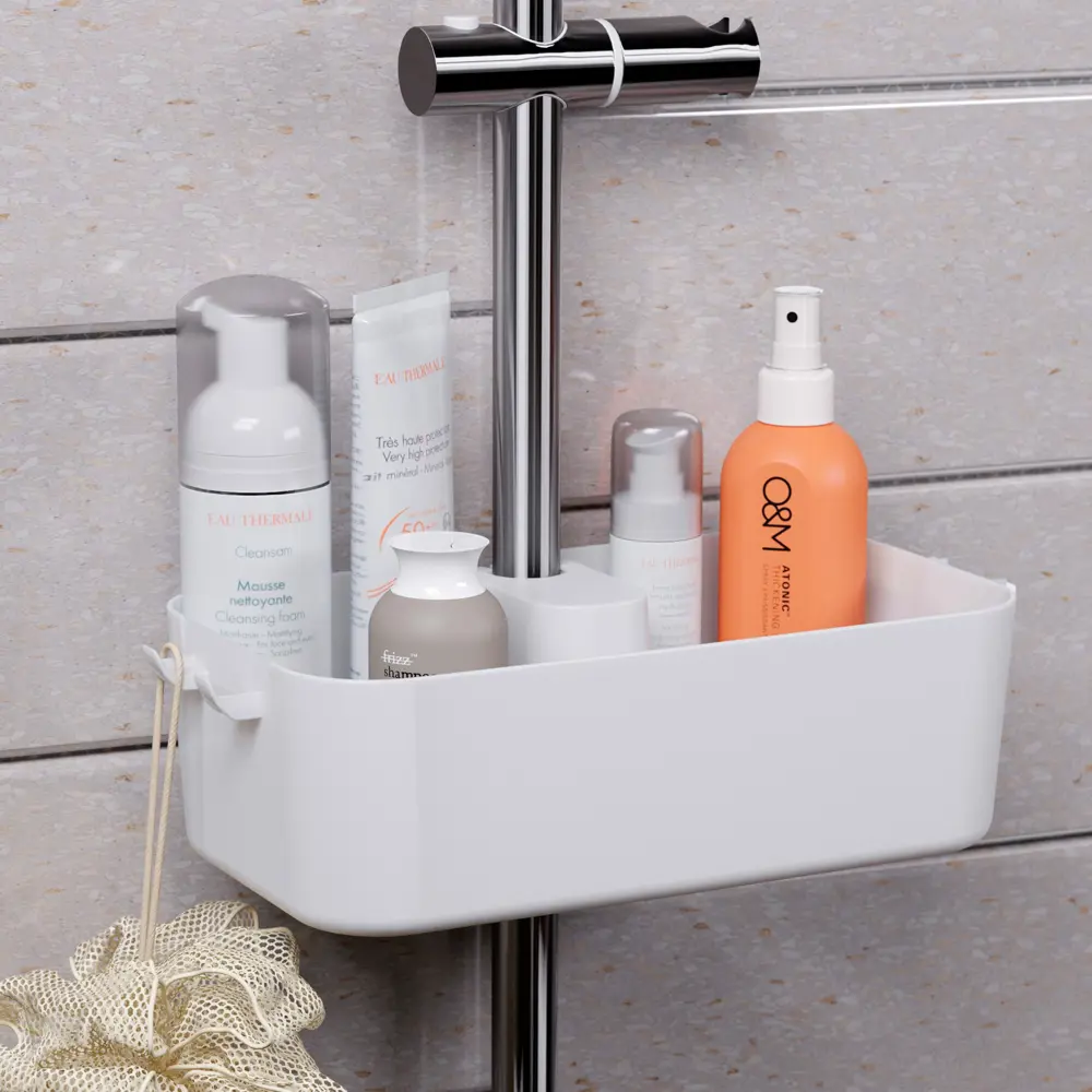 Полочка для душевой штанги Berossi Kniva цвет снежно-белый Kvina STLM-2007973 - Вид №10