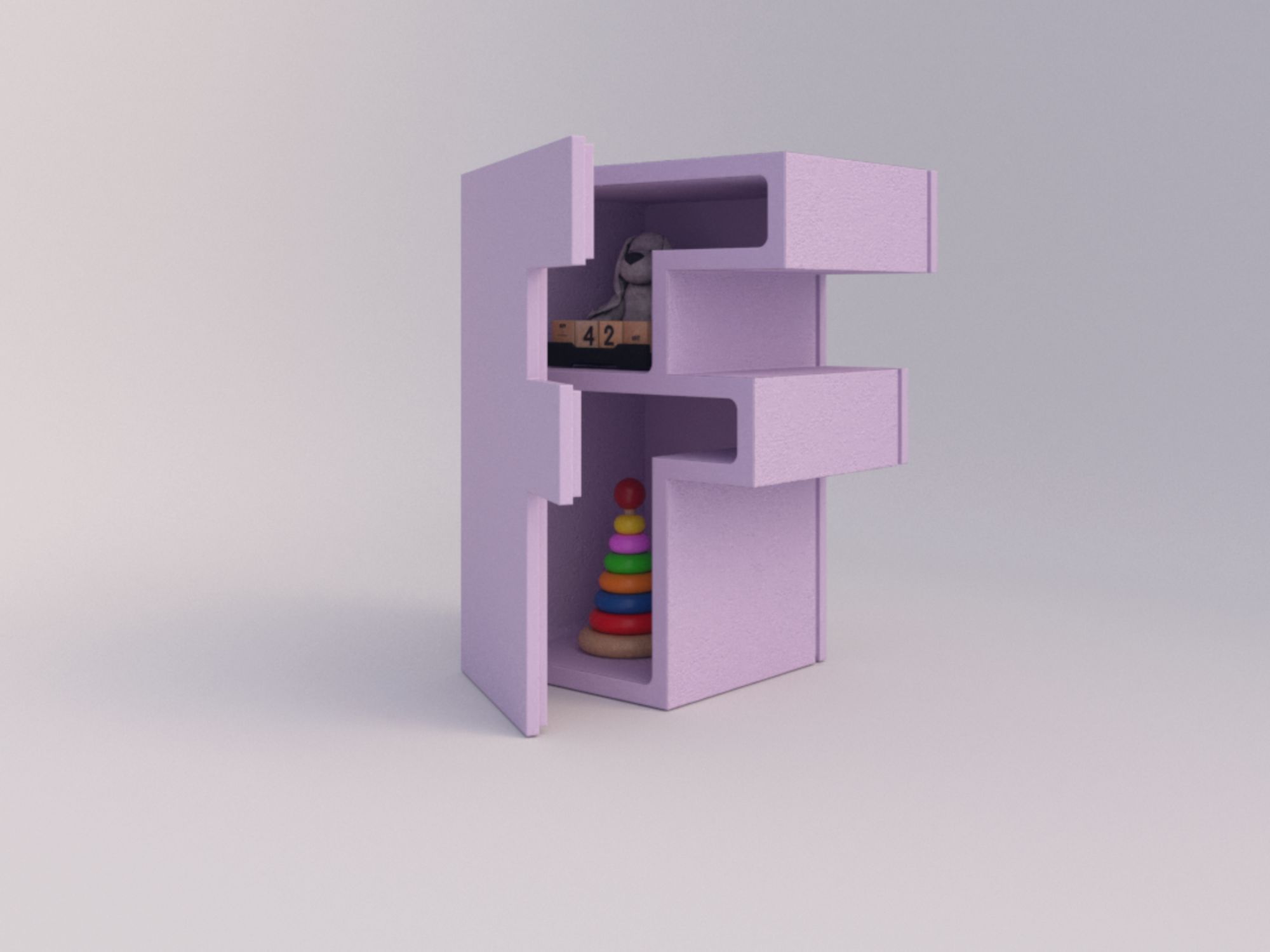 Мебель контейнеры в бетонной конструкции Voltan 555 ARCH-00021949 - Вид №76