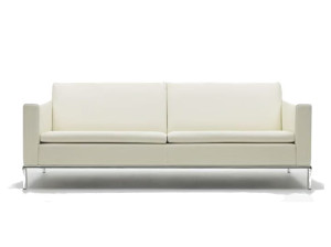 3-местный кожаный диван