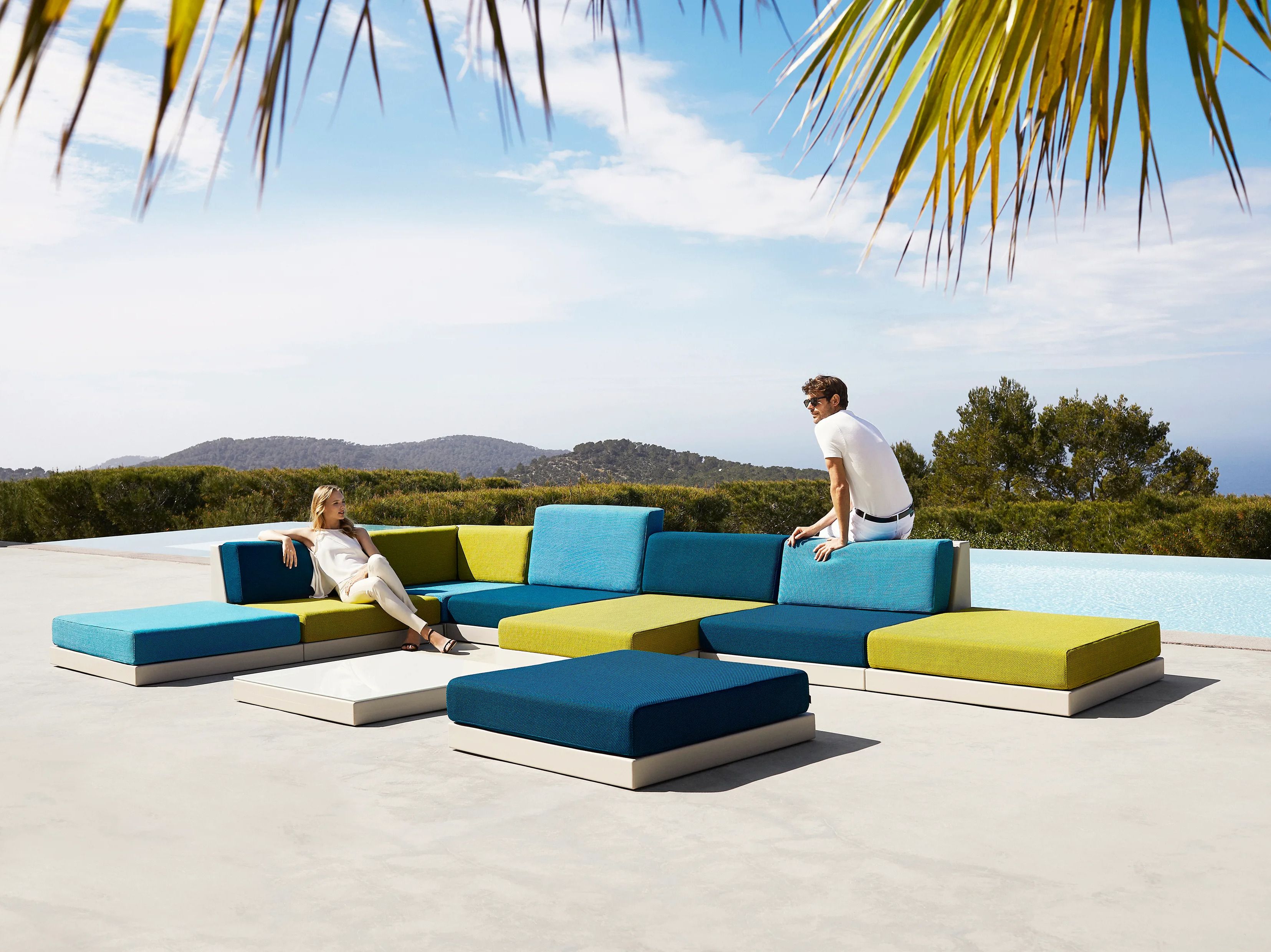 Тканевый модульный садовый диван Vondom Pixel ARCH-00086242 - Вид №3