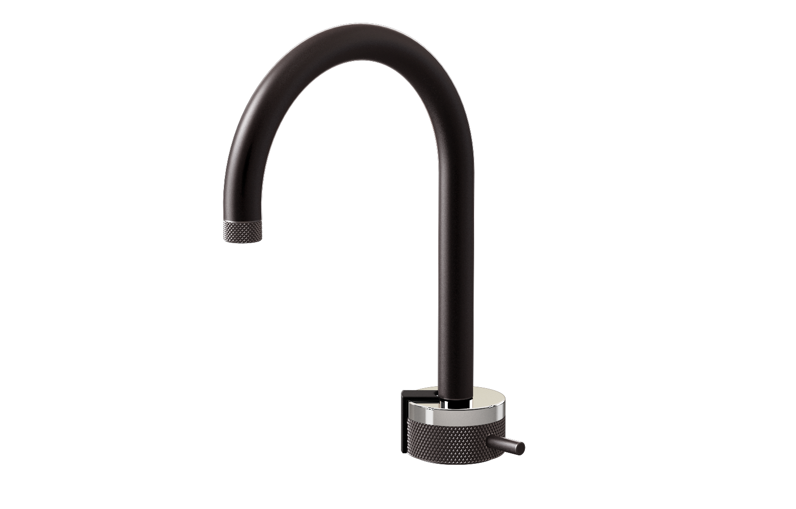 E-11502-R1PC-L2BK-GM Однорычажный прогрессивный смеситель для раковины - излив 16см GRAFF MOD+