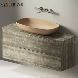 Flaminia BOX Настенная тумба для раковины 120 см с 2-мя ящиками BX948.WE