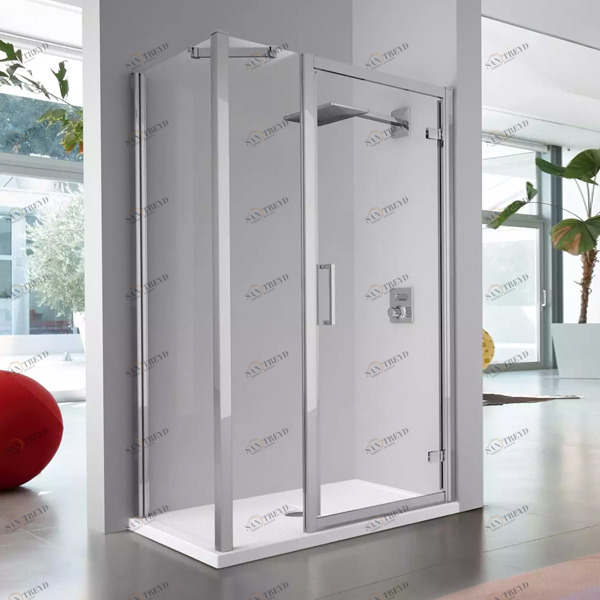 Душевой уголок 135x85 KUADRA G+1F+F Novellini KUADRA KUADGF1261KKUADF811K