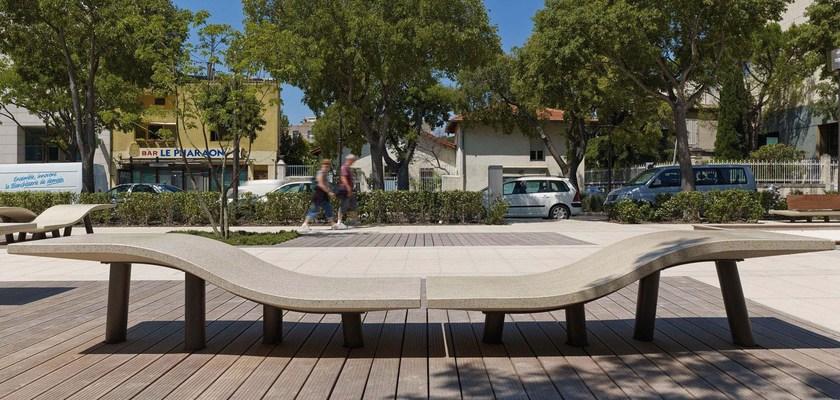 Metalco Модульная скамья в хпк Stile molecular concrete sun-id-1402702 - Вид №1