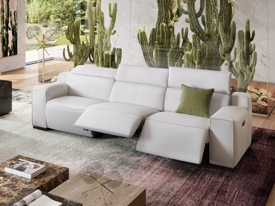 3-местный кожаный диван Sofanella LORETO XXL ARCH-00137123 - Вид №1