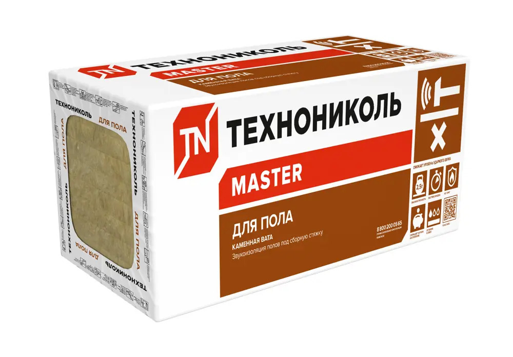 82137604 Звукоизоляция Технониколь для пола 30 мм 5.76 м² STLM-0020125