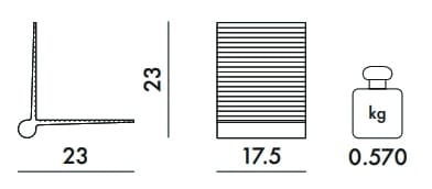 Стойка для журналов из инженерного пластика Kartell KITE SHELF ARCH-00047199 - Вид №13