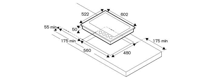 Стеклянная газовая плита Bertazzoni Professional ARCH-00093822 - Вид №2