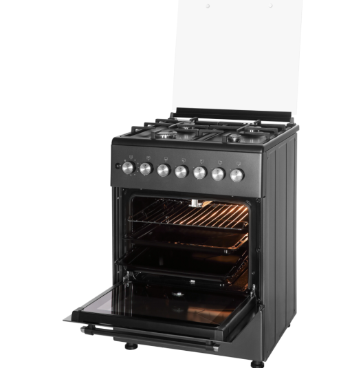 9016715 Газовая плита NORDFROST GG 6064 Gd черный STDN-0069382 - Вид №3