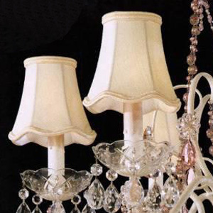 Люстра хрустальная 57х62 см кремовая La Mode 1846-37 LA SCHONBEK ДИЗАЙНЕРСКИЕ 00-3883016 Бежевый;прозрачный  - Вид №1