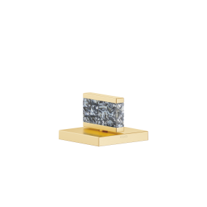 Ручка Nature Squared Black Agate Ariel - Матовая дюрабрасс (золото 23 карата)