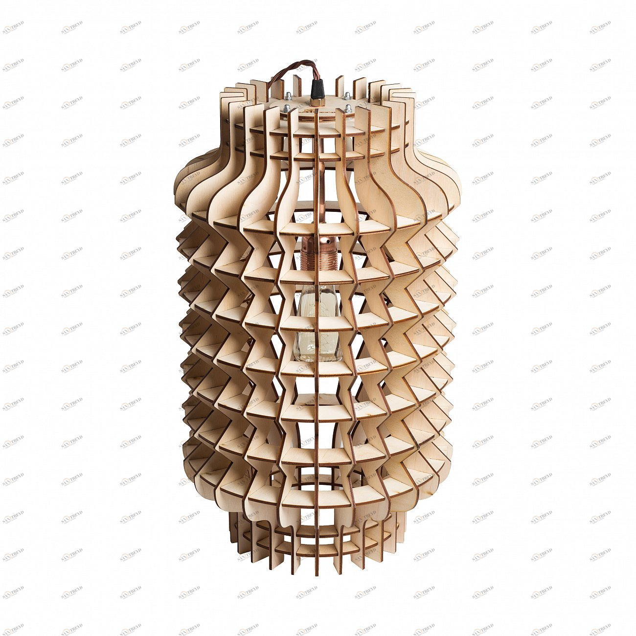 Люстра Китайская Башня светло коричневая S0030 ALBERO ДИЗАЙНЕРСКИЕ 015987 Бежевый 