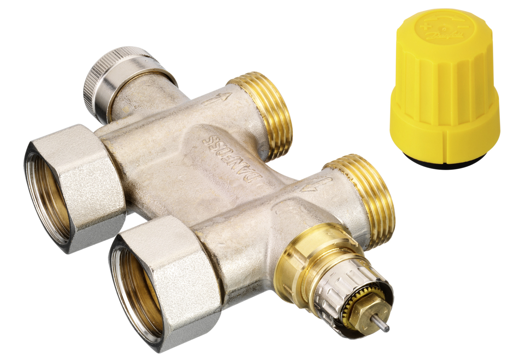 Danfoss Гарнитура VHS для двухтрубной системы отопления VHS кл. т/рег. прямой 1/2" * 3/4" 013G4742  - Вид №4