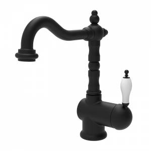 960707 BASIC/PREMIUM Ретро носик 1866 Смеситель для мойки Черный GRB MIXERS