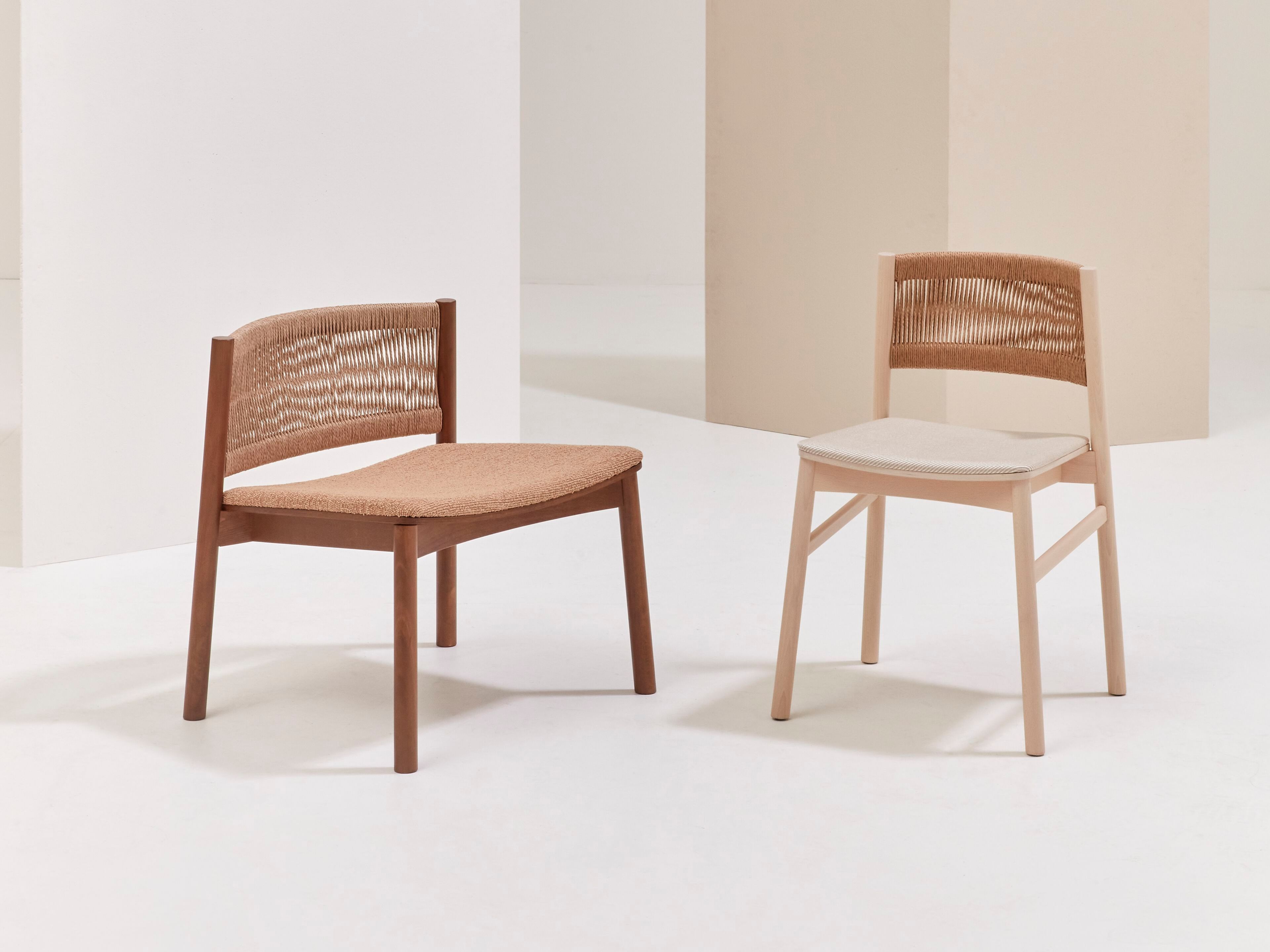 Стул из бука и шнурка с мягким сиденьем Billiani Load ARCH-00058553 - Вид №1