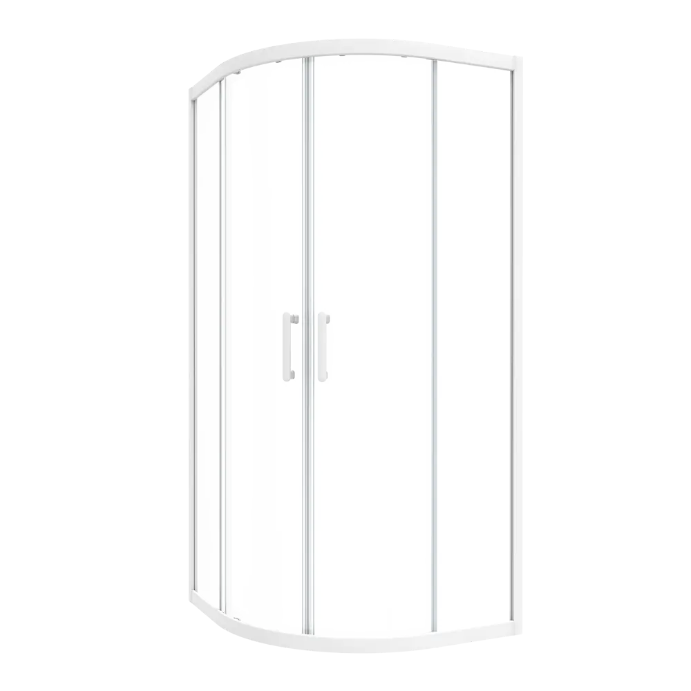 Комплект стекол для душевой ширмы Sensea Easy 1/4 круга 100x100 см прозрачное, цвет профиля на выбор STLM-2072850 - Вид №5