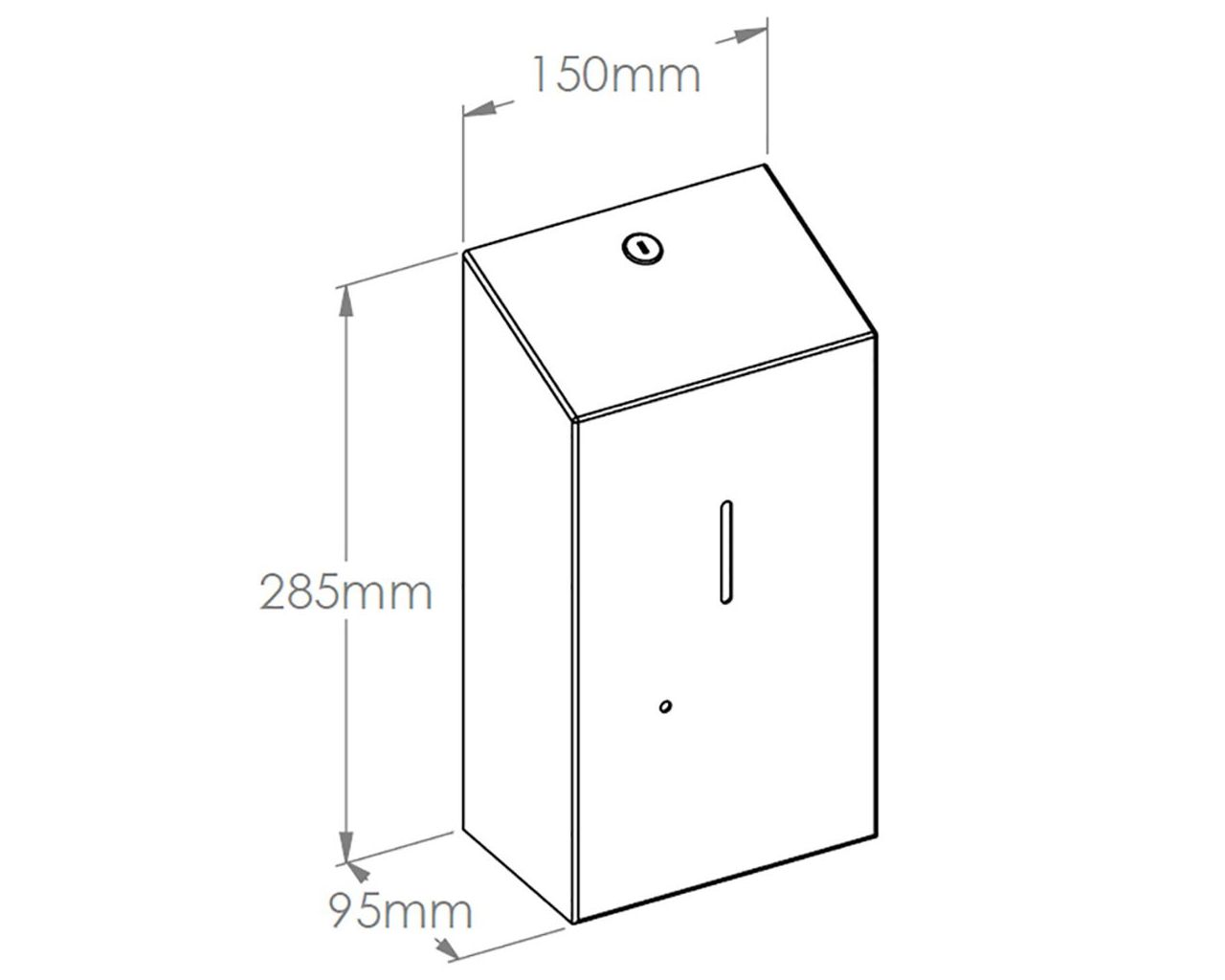 DSC209 Бесконтактный автоматический дозатор пенного мыла STELLA BLACK LINE для одноразовых стержней 1000 г, черный Merida  - Вид №1