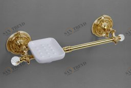 Полотенцедержатель с мыльницей ART&MAX BAROCCO CRYSTAL AM-2057P-Do-Ant-C 