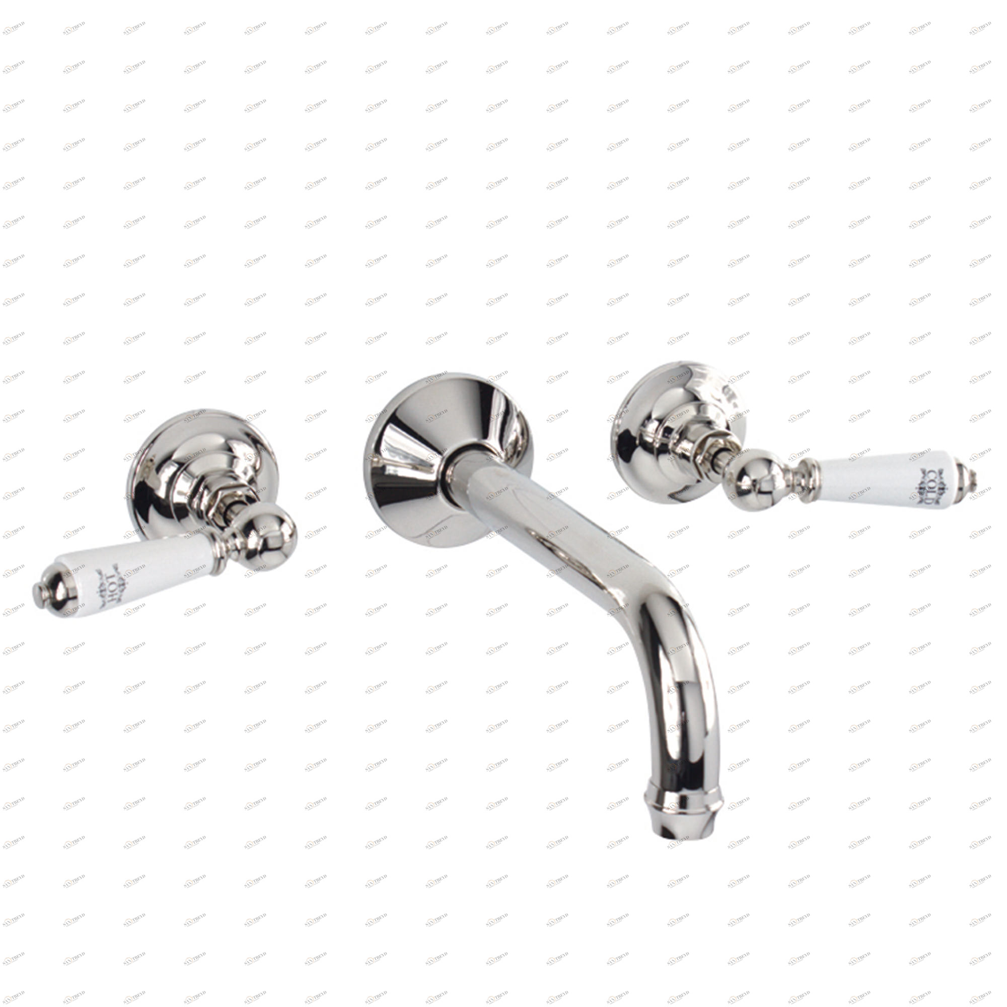 Traditional bathrooms Смеситель для раковины на 3 отверстия АСКОТ Tb440.514.bn 