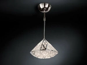 VGnewtrend Светодиодный подвесной светильник из стали с кристаллами Arabesque