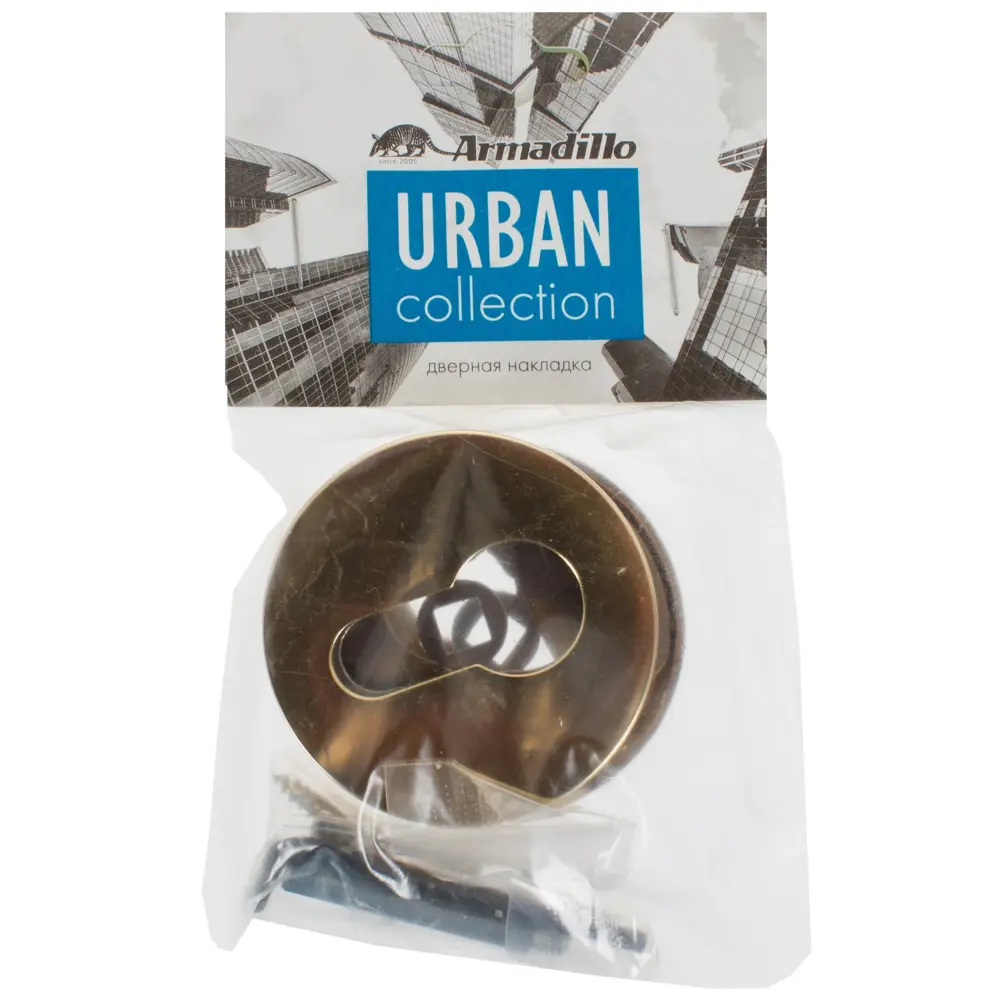 Накладка под цилиндр ET URB/HD GOLD-24 цвет золото 24  2 шт ARMADILLO STLM-2005937 - Вид №2