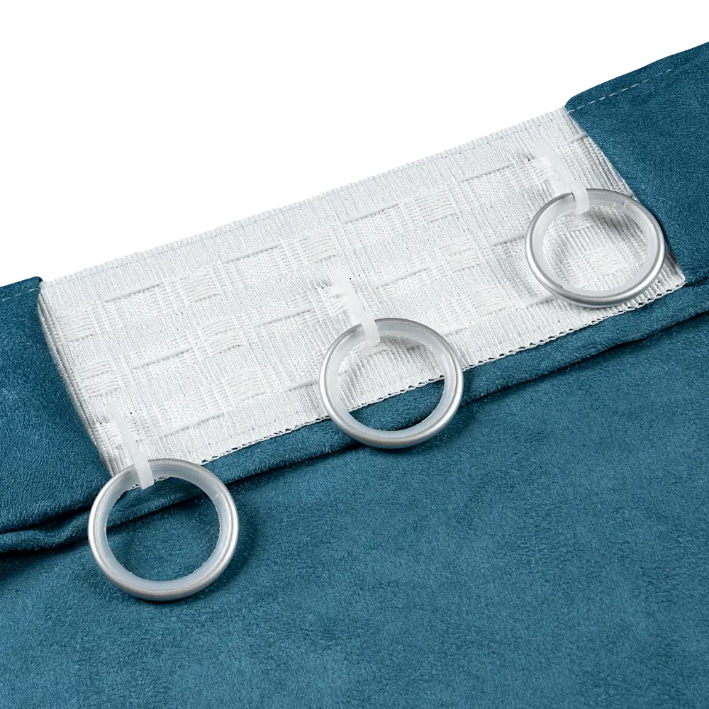 Штора KREAFORTA Manchester бархатная с лентой и скрытыми петлями 200х280 см бирюзовый 89405490 STLM-1579864 - Вид №1