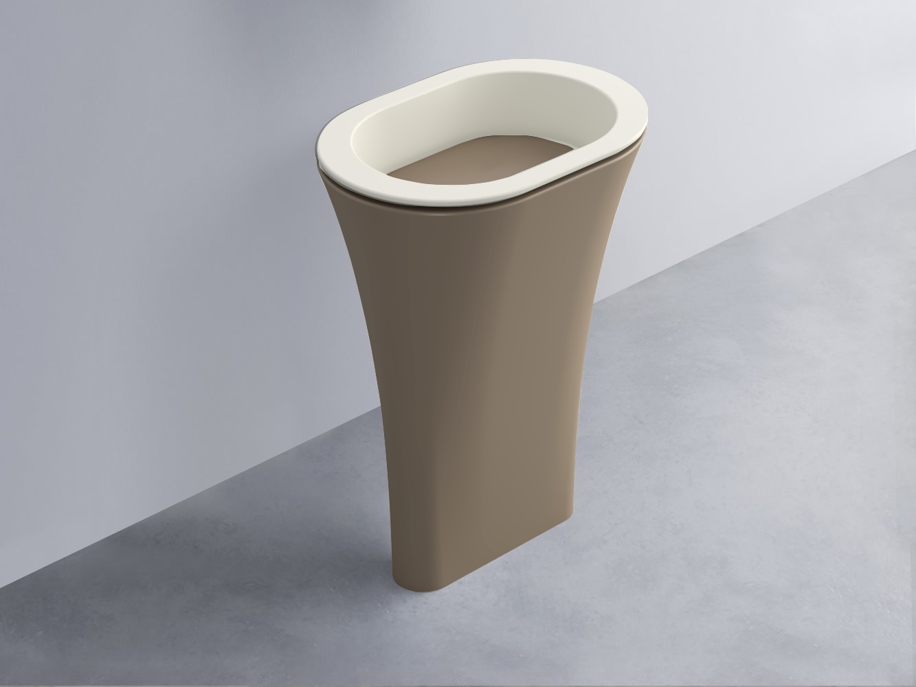 AMLA65-TL+AMPILO-AN+AMCOLO-AN Раковина Amedeo Ovale отдельностоящая cielo Enjoy + Amedeo Ceramica Cielo