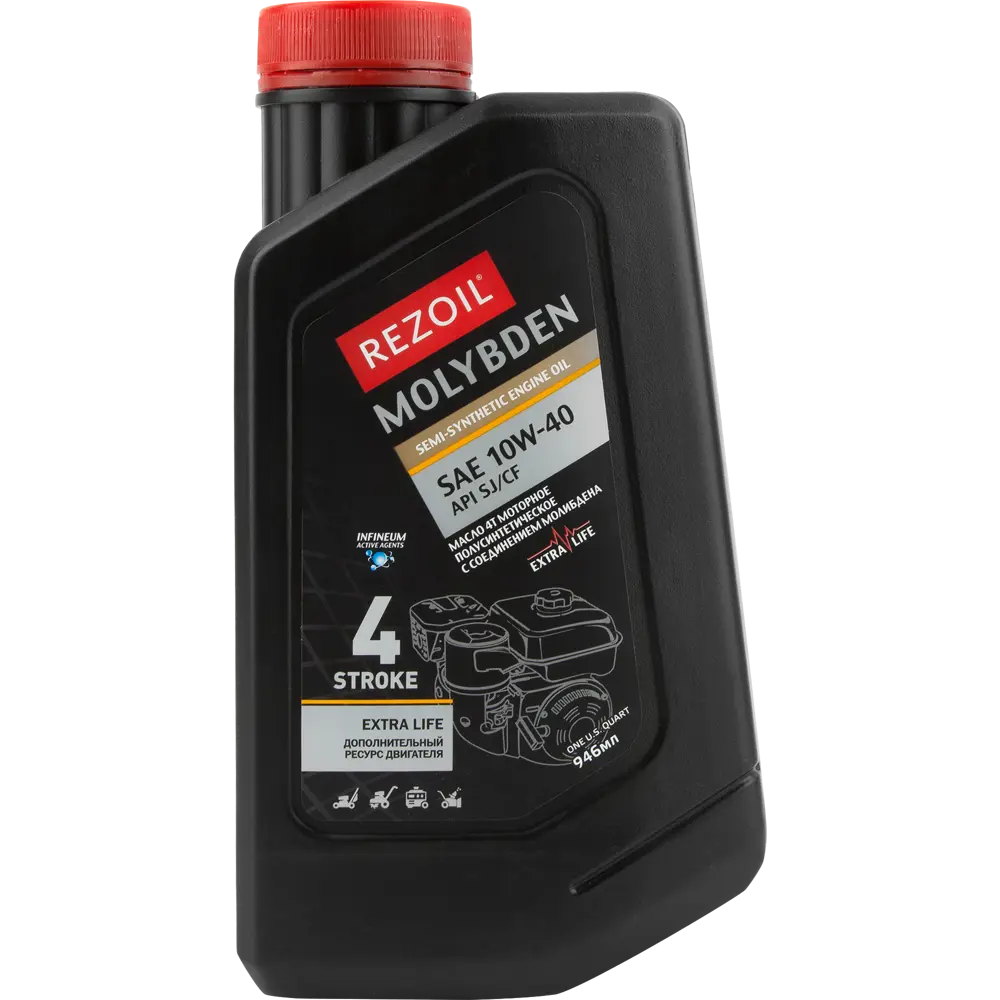 Rezer Моторное масло Molybden 10W-40 полусинтетическое для турбодвигателей 82421061 STLM-0027041